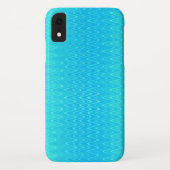 Türkis Aquamarin Blue Green Zigzag Muster Case-Mate iPhone Hülle (Rückseite)