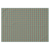 Türkis Aquamarines Aqua Blue Orange Tribal Art Tischdecke (Vorderseite (Horizontal))