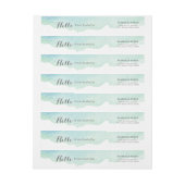 Türkis-Aquarell (Bogen)