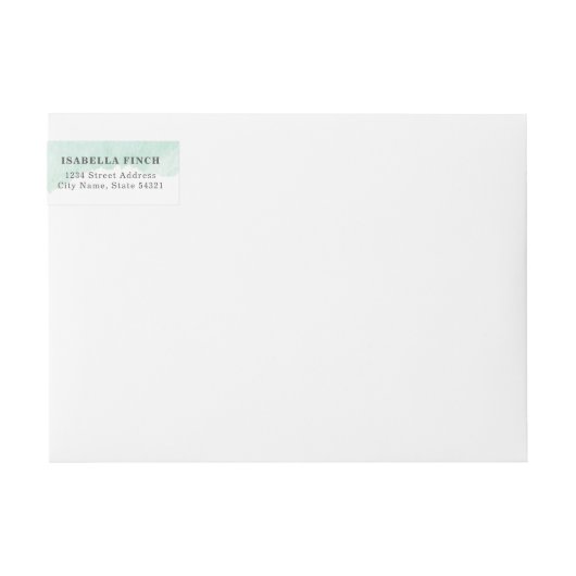 Türkis-Aquarell (Vorderseite)