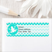 Türkis, Aquarellfarbe Zickzack; Frosch (Insitu)