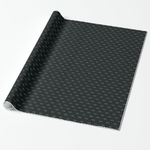 Türkis Aquarius Symbol Wrapping Paper Geschenkpapier