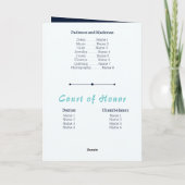 Türkis Arabian Nights Wasserfarbe Quinceñera Einladung (Rückseite)