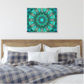 Türkis Art. 1 Leinwanddruck (Insitu (Schlafzimmer))
