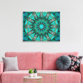 Türkis Art. 1 Leinwanddruck (Insitu (Wohnzimmer))