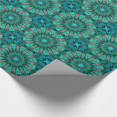 Türkis Art 1 Wrapping Paper Geschenkpapier (Ecke)