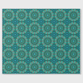 Türkis Art 1 Wrapping Paper Geschenkpapier (Flach)