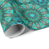 Türkis Art 1 Wrapping Paper Geschenkpapier (Rolleneckpunkt)