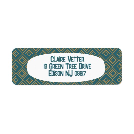 Türkis Art Déco (Vorne)