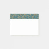 Türkis Art Déco Post-it Klebezettel (Vorderseite)