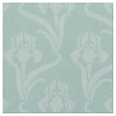 Türkis Art Nouveau Iris Stoff (Nahaufnahme)
