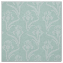 Türkis Art Nouveau Iris Stoff