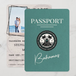 Türkis Bahamas Passport Save the Date