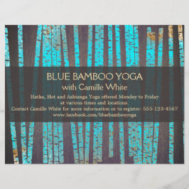 Türkis Bamboo Yoga Nature Health Wellness-Center H Flyer
