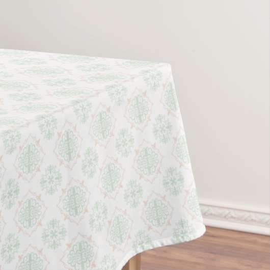 Türkis Barock Royal Damask Tischdecke (Beispiel)