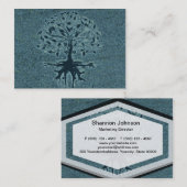Türkis-Baum des Lebens Visitenkarte (Vorne/Hinten)
