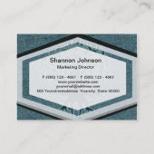 Türkis-Baum des Lebens Visitenkarte (Rückseite)