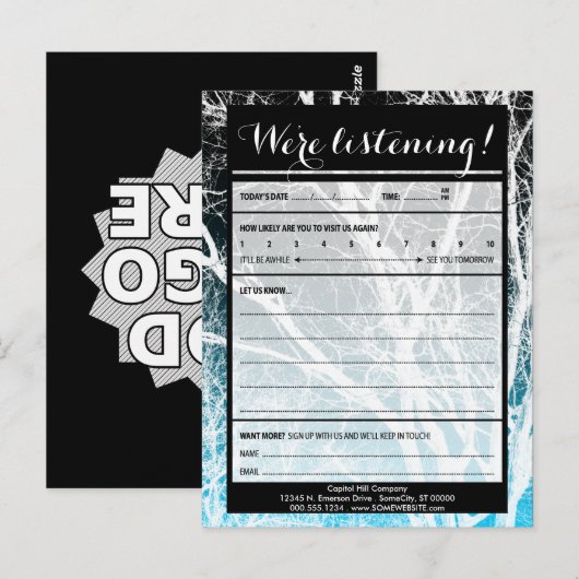 Türkis-Baumkommentarkarten Postkarte (Vorne/Hinten)