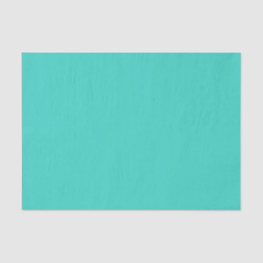 Türkis Bay Aqua Solid Color Seidenpapier (Vorderseite)