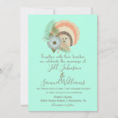 Türkis Beach Theme Einladung (Vorderseite)