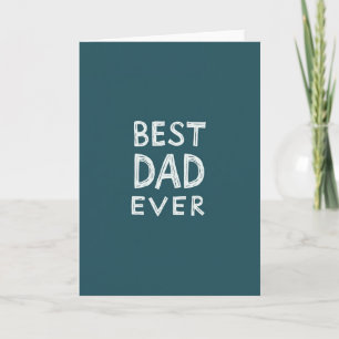 Türkis Bester Papa Aller Zeiten Kunstkarte Karte