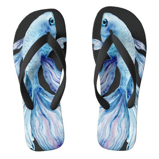 Türkis Betta Fish Flip Flops Badesandalen (Fußbett)