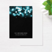 Türkis Black Bokeh Lights Benutzerdefinierte Earri (Schreibtisch)