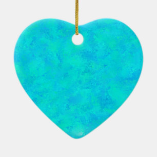 Türkis Blau Abstraktes Muster Keramik Ornament