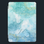 Türkis Blau Aquarellfarben Tinte Glitzer individue iPad Pro Cover<br><div class="desc">Mit unserer faszinierenden türkisblauen Aquarellfarbe mit Gold Glitzer iPad Case / Cover, eine schicke Mischung aus Stil und Schutz für Ihre geliebten Geräte. Tauchen Sie ein in die erfrischenden Farbtöne von türkisblauem, künstlerisch gefertigt in einem faszinierenden Aquarelldesign, das die Schönheit des klaren, ruhigen Wassers widerspiegelt. Erhöhen Sie Ihr Gerät mit...</div>