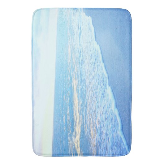 Türkis-Blau-Badezimmer-Matte oder IHR BILD Badematte (Vorderseite Vertikal)