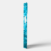 Türkis Blau Glitzer & Glitzern Print Case-Mate iPhone Hülle (Rückseite / Rechts)