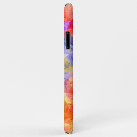 Türkis Blau Lila Pink Orange Polygon Kunst Case-Mate iPhone Hülle (Hinten/Rechts)