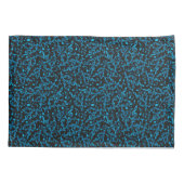 Türkis-Blau-Musiknoten-Muster-Kissenbezüge Kissenbezug (Rückseite-Links)