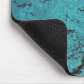 Türkis Blau Rostig Mousepad (Ecke)