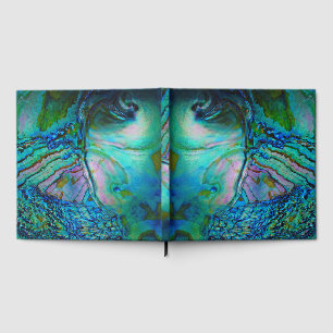 Türkis & Blaue Abalone-Muschel Gästebuch