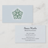 *~* Türkis-blauer Visitenkarte (Vorne/Hinten)