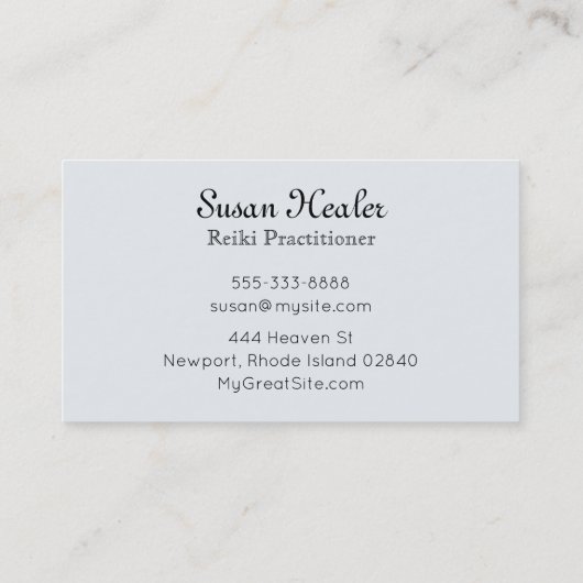 *~* Türkis-blauer Visitenkarte (Rückseite)