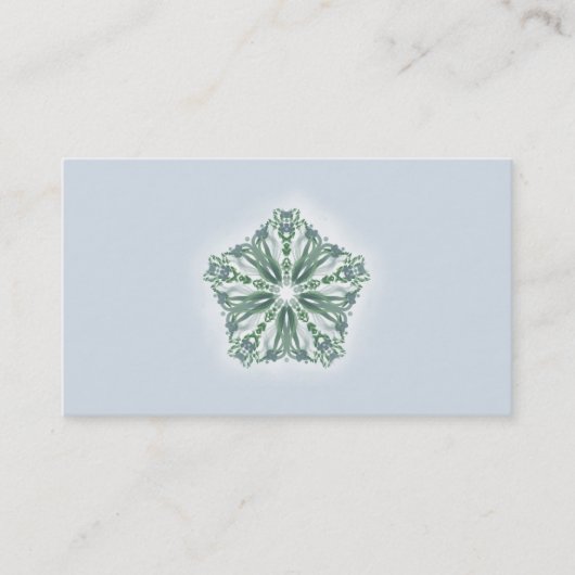 *~* Türkis-blauer Visitenkarte (Vorderseite)