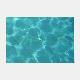 Türkis-blaues Wasser-Tür-Matte Fußmatte
