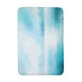 Türkis Blue Abstrakt Beach Badematte (Vorderseite Vertikal)