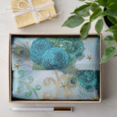 Türkis Blue Aquacock Dekoupage Tissue Paper Seidenpapier (Geschenk)