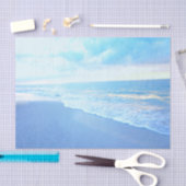 Türkis Blue Beach Sunset Tissue Paper Seidenpapier (Handwerk)