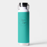 Türkis Blue | Benutzerdefiniertes Firmenlogo Trinkflasche<br><div class="desc">Erstellen Sie Ihre eigene Wasserflasche! Eine schlichte und moderne Vorlage in farbenfroh türkisfarbenem, hellblau oder in jeder Farbe, vollständig anpassbar, mit Ihrem Firmenlogo, Foto oder Bild. Sie können auch Ihren Namen, Ihren Firmennamen, Ihre Promotionsinstagramm-Adresse oder jeden personalisierten Text hinzufügen. Sie können jeden Schriftart und jede Farbe wählen. Perfekt als Wasserflasche...</div>