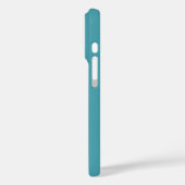 Türkis Blue Boho Blumenstrauß Traumkatze Case-Mate iPhone Hülle (Rückseite / Links)