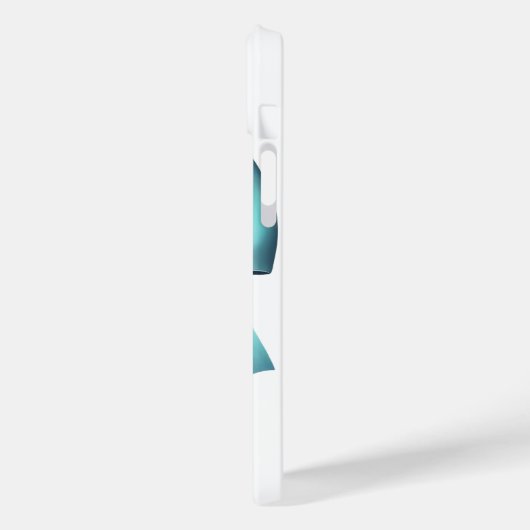 Türkis Blue Bow Elegante Girly Ribbon Case-Mate iPhone Hülle (Rückseite / Links)