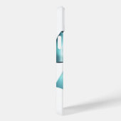 Türkis Blue Bow Elegantes Brautparty Hochzeit Case-Mate iPhone Hülle (Rückseite / Rechts)