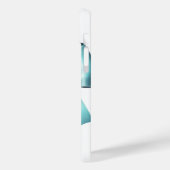 Türkis Blue Bow Elegantes Brautparty Hochzeit Case-Mate iPhone Hülle (Rückseite / Links)