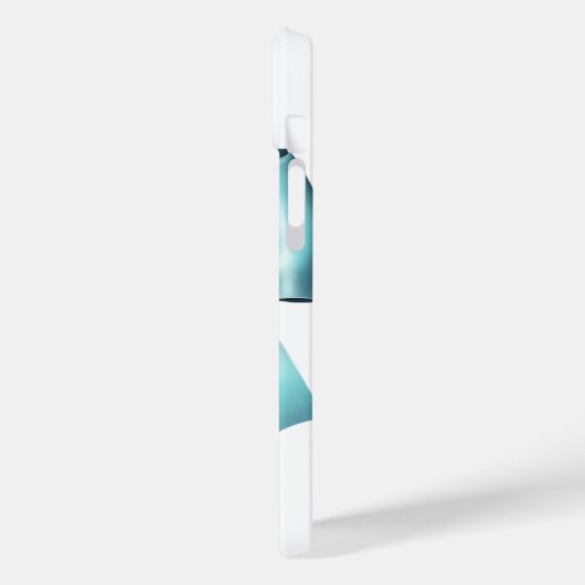 Türkis Blue Bow Elegantes Brautparty Hochzeit Case-Mate iPhone Hülle (Rückseite / Links)