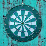Türkis Blue Dartscheibe<br><div class="desc">Cooles Aquablau und grün gefärbtes Dartboard.</div>