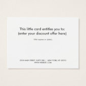 Türkis Blue Gift Card (Rückseite)